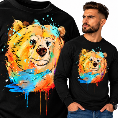 LONGSLEEVE ZWIERZĘTA  NIEDZWIEDZ